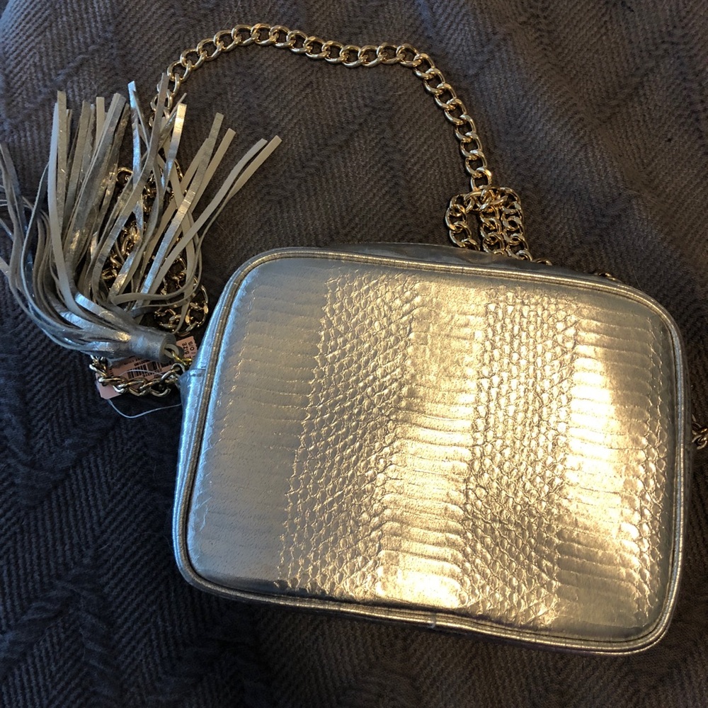 Silver Victoria’s Secret Bag
